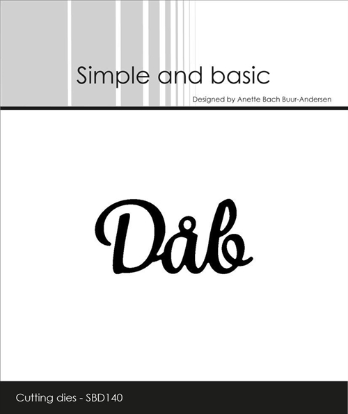 Simple and Basic die Dåb 5x2,5cm